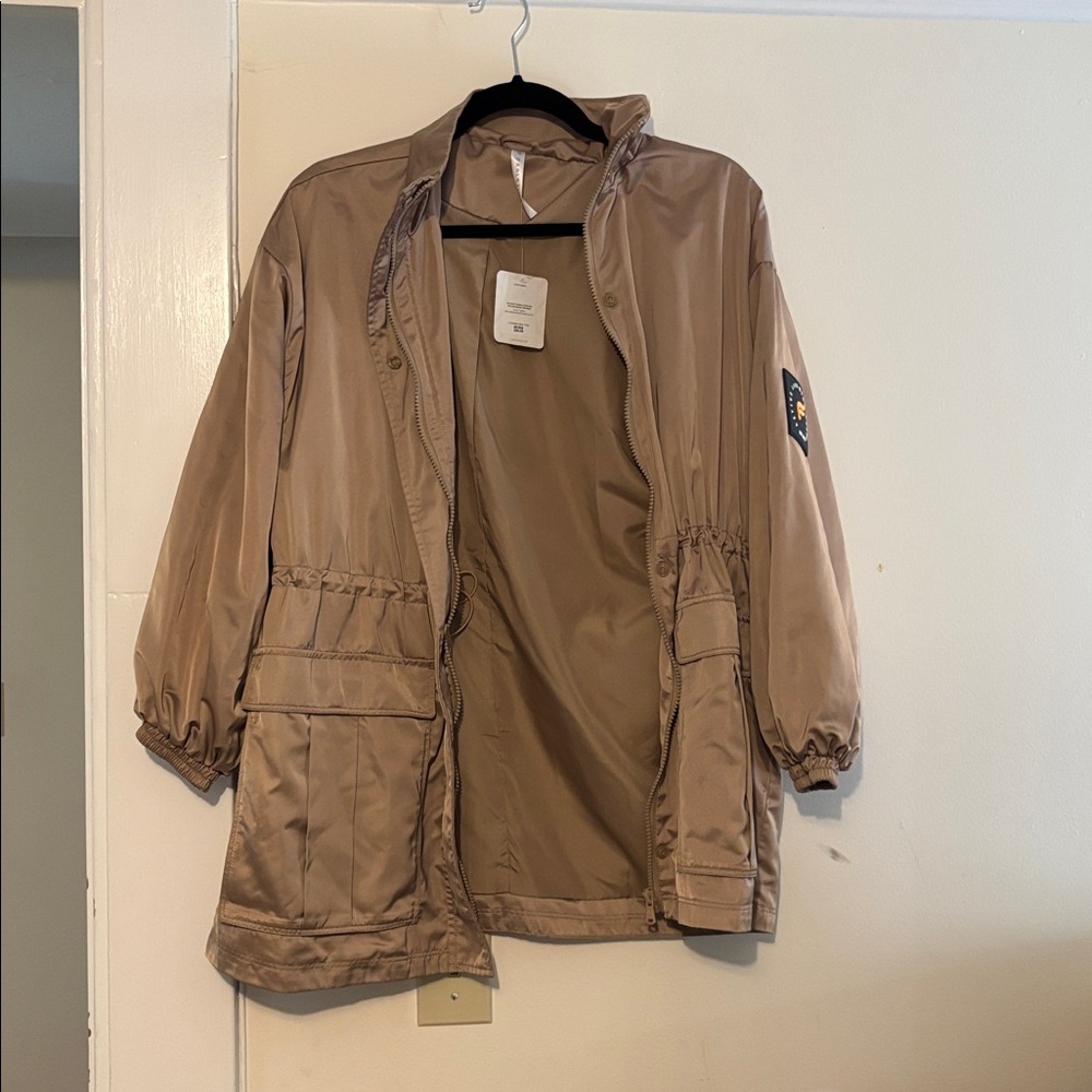 Fabletics Beige Windbreaker Jacket